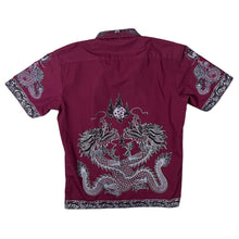 Load image into Gallery viewer, Early 00's For Man Of Action Gothic Y2K Traditional Dragon Graphic Short Sleeve Shirt
