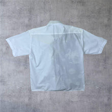 Load image into Gallery viewer, Early 00's Kamax Y2K Traditional Dragon Patterned Panel White Short Sleeve Shirt