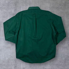 Load image into Gallery viewer, Vintage Polo Ralph Lauren Classic Dark Green Cotton Long Sleeve Button-Down Shirt