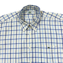 Load image into Gallery viewer, Vintage LACOSTE Classic Plaid Check Mini Logo Short Sleeve Button-Up Shirt