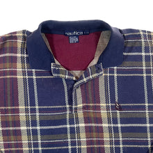 Load image into Gallery viewer, Vintage Nautica Tartan Plaid Check Mini Logo Long Sleeve Polo Shirt
