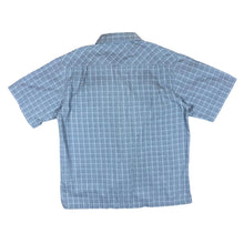Load image into Gallery viewer, COLUMBIA Classic Blue Check Fishing Outdoor Short Sleeve Shirt