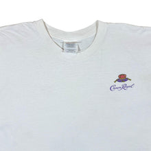 Load image into Gallery viewer, Vintage Hanes CROWN ROYALE Mini Logo Spellout Graphic White Short Sleeve T-Shirt