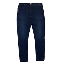 Load image into Gallery viewer, 7 FOR ALL MANKIND "Paxtyn Luxe Sport" Dark Blue Stretch Fit Skinny Tapered Jeans