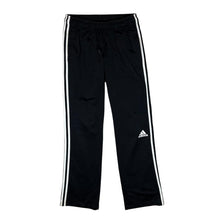 Load image into Gallery viewer, ADIDAS Classic Mini Logo Three Stripe Black Open Leg Tracksuit Bottoms