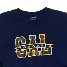 Load image into Gallery viewer, Vintage 90's Jansport "Cal Bears" Embroidered College Spellout Navy Blue Sweatshirt