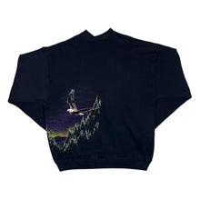 Load image into Gallery viewer, Vintage 90's TULTEX Bald Eagle Bird Nature Wildlife Graphic Black Sweatshirt
