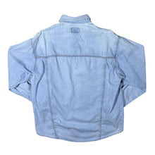 Load image into Gallery viewer, Vintage Arizona Cowboy Western Light Blue Denim Popper Long Sleeve Shirt