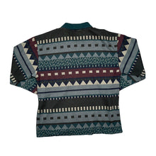 Load image into Gallery viewer, Vintage 90's NEW FAST C&A Abstract Crazy Patterned Collared Sweatshirt