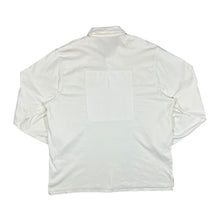 Load image into Gallery viewer, UMBRO Classic Embroidered Mini Logo Cream Long Sleeve Rugby Polo Shirt