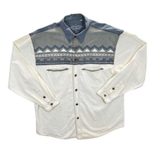 Load image into Gallery viewer, Vintage 90's Stars & Stripes Cowboy Western Patterned Cotton Long Sleeve Shirt