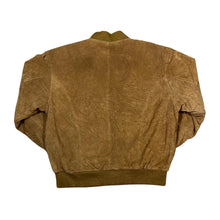 Load image into Gallery viewer, Vintage 90's CITY STREETS Brown Genuine Real Suede Leather Bomber Jacket