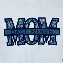 Load image into Gallery viewer, Vintage 90's Jerzees BALL STATE MOM Embroidered College Spellout White Sweatshirt