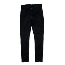 Load image into Gallery viewer, LEVI'S Black Tab "721 High Rise Skinny" Black Denim Jeans