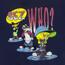 Load image into Gallery viewer, Vintage LOONEY TUNES (1995) "Sez Who?" Character Graphic Single Stitch T-Shirt