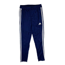 Load image into Gallery viewer, ADIDAS Three Stripe Mini Logo Blue Slim Skinny Fit Tracksuit Bottoms