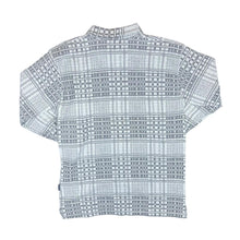 Load image into Gallery viewer, Vintage 90's FIGARO Check Patterned 1/4 Zip Long Sleeve Flannel Polo Shirt