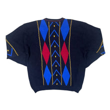 Load image into Gallery viewer, Vintage 90's BASIC LINE Crazy Abstract Patterned Acrylic Knit Sweater Jumper