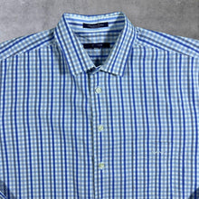 Load image into Gallery viewer, GANT Egyptian Cotton Regular Fit Blue White Grey Check Long Sleeve Shirt