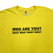 Load image into Gallery viewer, Hanes THE WHO "Who Are You?" Graphic Spellout Mod Rock Band T-Shirt