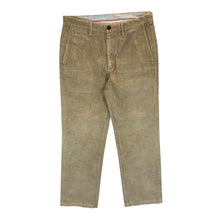 Load image into Gallery viewer, DOCKERS "Slim Fit" Classic Beige Corduroy Cord Straight Leg Trousers