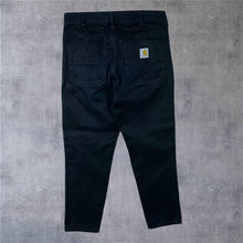 Load image into Gallery viewer, Carhartt "Abbott Pant" Classic Black Regular Tapered Fit Jeans