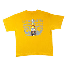 Load image into Gallery viewer, CORONA EXTRA "Puerto Vallarta" Beer Logo Spellout Souvenir Graphic Yellow T-Shirt