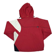 Load image into Gallery viewer, Early 00's QUIKSILVER Colour Block Red Hooded Snowboarding Ski Windbreaker Jacket