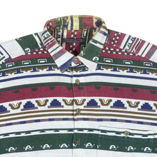 Load image into Gallery viewer, Vintage 90's REFLECTION Aztec Western Striped Patterned Long Sleeve Flannel Shirt