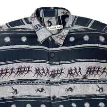 Load image into Gallery viewer, Vintage 90's Casa Moda Crazy Abstract Patterned Short Sleeve Shirt