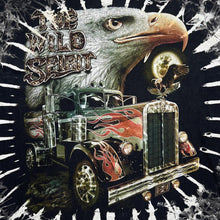 Load image into Gallery viewer, Early 00's THE WILD SPIRIT Trucker Biker Eagle Spellout Graphic Tie Dye T-Shirt
