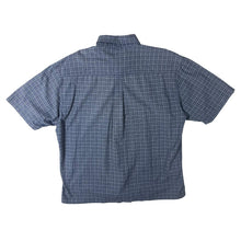 Load image into Gallery viewer, Vintage Timberland Classic Grey-Blue Check Short Sleeve Button-Up Shirt
