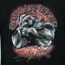 Load image into Gallery viewer, GORILLA BIKER "The Big Rough" Gothic Biker Spellout Graphic T-Shirt
