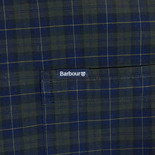 Load image into Gallery viewer, Barbour "Tailored Fit" Navy Blue Green Tartan Check Long Sleeve Button-Up Cotton Shirt