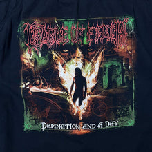 Load image into Gallery viewer, Early 00's Cradle Of Filth "Damnation And A Day" Extreme Heavy Metal Band Shirt