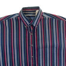 Load image into Gallery viewer, Vintage Pendleton Made In USA Multi Striped Short Sleeve Button-Up Cotton Shirt