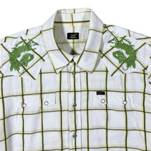 Load image into Gallery viewer, Lee Cowboy Western Style Embroidered Plaid Check Short Sleeve Popper Shirt