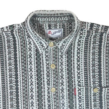 Load image into Gallery viewer, Vintage 90's C.S.FASHION Aztec Striped Patterned Long Sleeve Flannel Shirt