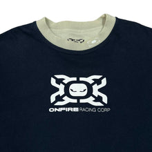 Load image into Gallery viewer, Early 00's ONFIRE "Racing Corp" Graphic Spellout Skater Motorsports Reversible Sweatshirt