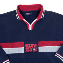 Load image into Gallery viewer, Early 00's S.OLIVER Spellout Graphic Mesh Panel Collared Sweatshirt