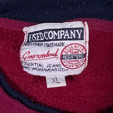 Load image into Gallery viewer, Vintage Used Company Embroidered Crest Logo Burgundy Crewneck Sweatshirt