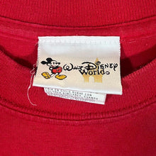 Load image into Gallery viewer, Vintage WALT DISNEY WORLD Souvenir Spellout Graphic Short Sleeve Red T-Shirt