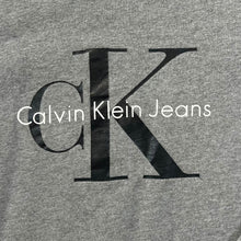 Load image into Gallery viewer, CALVIN KLEIN CK JEANS Classic Big Logo Spellout Grey Crewneck Sweatshirt