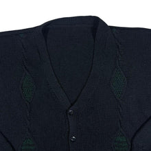 Load image into Gallery viewer, Vintage Grandad Patterned Knit Button Cardigan Sweater