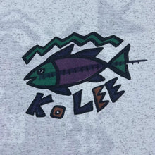 Load image into Gallery viewer, Vintage Ko Lee Surfer Souvenir Abstract Spellout Graphic Light Grey T-Shirt