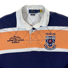Load image into Gallery viewer, POLO RALPH LAUREN "Classic Fit" Embroidered Crest Logo Colour Block Striped Long Sleeve Rugby Polo Shirt