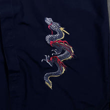 Load image into Gallery viewer, Early 00's Postshop Company Embroidered Dragon Y2K Gothic Short Sleeve Shirt