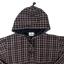 Load image into Gallery viewer, Vintage Sanu-Babu Plaid Check Lined Hooded Pullover Smock Hoodie