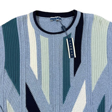 Load image into Gallery viewer, Vintage 90&#39;s PIERRE SANGAN Grandad Patterned Cotton Acrylic Nylon Knit Sweater Jumper

