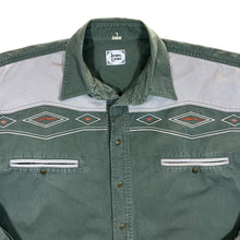 Load image into Gallery viewer, Vintage 90's JACQUES LORANT Embroidered Panel Cowboy Western Style Long Sleeve Shirt